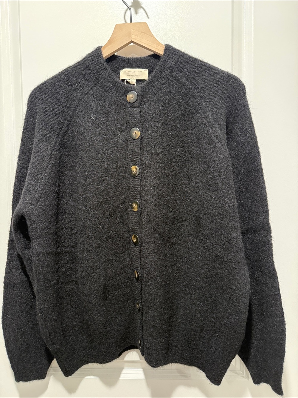 Sezane Othello Cardigan Black - Size XXL